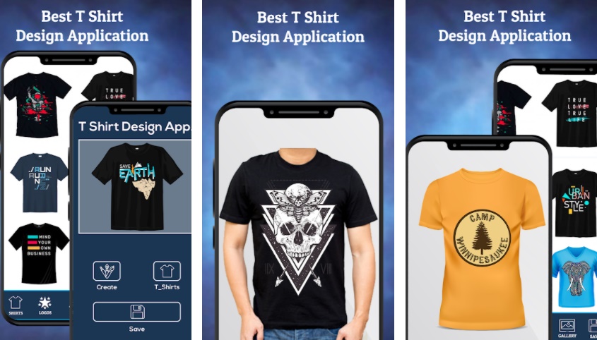 T Shirt Design - Custom T Shirts - Planets Studio